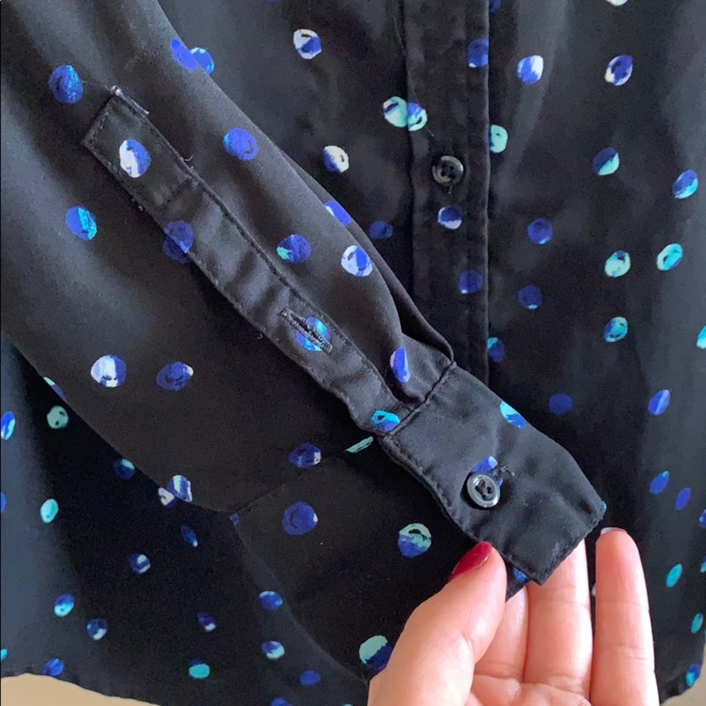 Apt 9 Button Front Collared Work Blouse - image 3